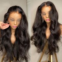 Wholesale Body Wave x4 Front Wigs Pre Plucked with Baby Hair Brazilian Human Hair Long Lace Frontal Wigs for Black Women