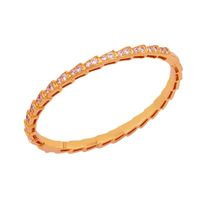 Wholesale Bangle K Gold Pave Bracelet Women Jewelry Japan South Korea Fashion Charm Luxury SilverColor Natural Stone Customized Designer Custom