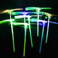 Wholesale Large Size Luminous Colorful Bamboo Dragoy Independently Packaged Flying Fairy Night Market Children s Toys