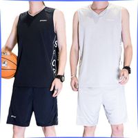 Wholesale Men s Tracksuits Student Sports Suit Large Size Boys And Youth Sweat absorbent Quick drying Vest Basketball Uniform Running Two piece
