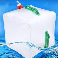 Wholesale Watering Equipments L PVC Folding Camping Portable Water Bag Vehicle Mounted Bucket Outdoor Collapsible Containers Bottle