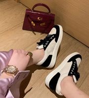 Wholesale velvet thick floor shoes female autumn and winter leather flat strap casual color small white tide