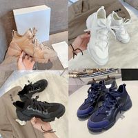 Wholesale D connect Oblique Letter Women Casual Shoes Designer Dress Neoprene Grosgrain Ribbon Sneakers Platform Trainers New Best Track Top