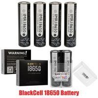 Wholesale 100 Original BlackCell IMR18650 Battery Type Black Red Blue Yellow Skin IMR Lithium Battery mAh A A mAh A for Vape Box Mod