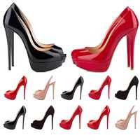 Wholesale Women Red Bottom High Heels Peep Toes Luxurys Designer Heels Shoes Genuine Leather Pumps Lady Wedding Sandals cm Platforms cm Heel Globalkidsshoes