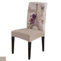 Wholesale Chair Covers Dining Paris Flowers Butterfly Cover Spandex Elastic El Wedding Supplies