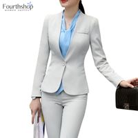 Wholesale Women s Suits Blazers Elegant Women Pant Formal Uniform Office Lady Business Work Jacket Suit Female Piece Pants Blazer Set Plus Size X