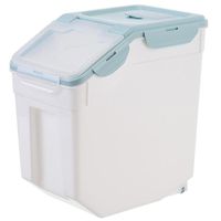 Wholesale Dog Apparel Large Cat Food Storage Box Sealed Bucket Moisture Proof Pet Container Grain Barrel Dry Dispenser Feeder