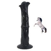 Wholesale MLSice Big Soft Anal Horse Animal Wolf Dildo Extremely Long Dog Canine Penis Realistic Suction Cup Dick Sex Toys Dong for Women Y0408