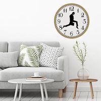 Wholesale Wall Clocks Monty Python Inspired Silly Walk Clock Creative Silent Mute Art For Home Living Room Decoration Supplies