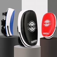 Wholesale Leather Punching Boxing Pad Kick Punch Bag Pads Shield Karate TKD Foot Target Focus Sand Training Fitness Tool