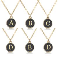Wholesale English Capital Initial A Z Letter Pendant Necklace For Women Men Vintage Choker Necklace Jewelry Charms Gifts Couple Necklace