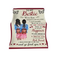 Wholesale Blankets Ie Blanket Sister Birthday Gifts Personalized Custom With Name Text To My I Soft Fleece