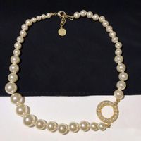 Wholesale Fashion th anniversary Beaded necklace for women Party Wedding Lovers gift jewelry for Bride With BOX