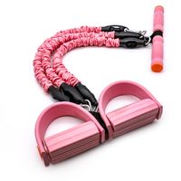 Wholesale Pedal Resistance Band Sit up Pull Rope with Feet Strap Yoga Elastic Tension Band Multifunctional Exercise Equipment Home Workout