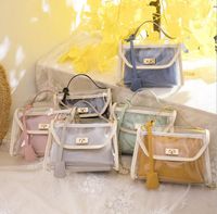 Wholesale Shoulder Bags Clear Designer Women Flap Handbags Fashion Chains Pvc Elegant Crossbody Sac Luxury Transparent Mujer A Main