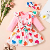 Wholesale Clothing Sets Valentine s Day Outfit Girls My First Long Sleeve Romper And Skirts Clothes Set Floral Pants Leggings Kid