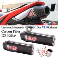 Wholesale Motorcycle Exhaust System Universal YOSHIMURA Pipe Escape Moto DB Killer Catalytic For CBR600 RR F5 CBR1000 ZX R Daytona R