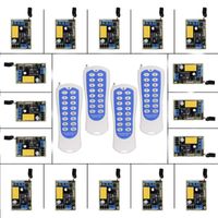 Wholesale Smart Home Control Mini Size V CH A Wireless Remote Switch Relay Receiver X CH Transmitter System MHz Toggle
