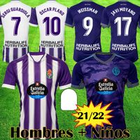 Wholesale 2021 Real Valladolid soccer jerseys FEDE S R Alcaraz oo WEISSMAN Sergi Guardiola Óscar Plano camisetas de fútbol jersey men kids equipment FOOTBALL SHIRTS