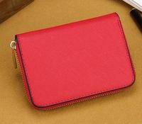 Wholesale High Quality leather wallet for women multicolor designer short wallets Card holder purse classic zipper pocket s3
