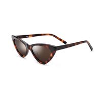Wholesale Sunglasses Cat Eye Polarized Women Sunlgasses Black White Brown Dark Red Colors
