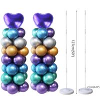 Wholesale Party Decoration MEIDDING Supplies Balloon Column Plastic Arch Stand With Base And Pole For Birthday Decor Ballons Holder