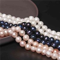 Wholesale 11 mm Big Beads Round High Quality Large Natural Pearl Punch Loose Bead Jewelry Making Necklace DIY Craft quot