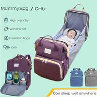 Wholesale Portable Diaper Bag Mummy Backapack Folding Baby Bassinet Bed Diaper Changing Pads H1026