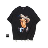 Wholesale Trendy Short Sleeve Western Printed Men t shirt Casual High Street Hip Hop T shirt