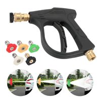 Wholesale Car High Pressure Washer Gun With Color Quick Connect Nozzles M22 Hose Connector Auto Accessories MM Socket quot Water Snow Foam Lance