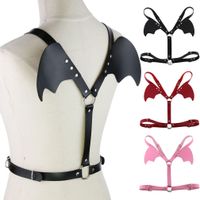 Wholesale Punk Gothic Leather Sexy Angel Bat Dragon Wing Belt Strap Halloween Cosplay Binding Belt