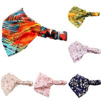 Wholesale African Style Wide Cotton Stretch Women Headbands Printing Sweatband Sports Yoga Hair Bands Head Wrap Bandanas Hair Accessories