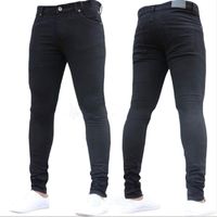 Wholesale Men s Jeans Skinny Men Pants High Waist Zipper Stretch Clothing Casual Slim Trousers Male Plus Size Pencil