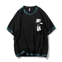 Wholesale Men s T Shirts Casual Bear Anime Print T shirt Men Women Unisex Summer Graphic Short Sleeve T Shirts Oversized Fashion Cotton Clothes