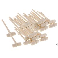 Wholesale Mini Wooden Hammers Multi Purpose Natural Wood Hammer for Kids Educational Learning Toys Crab Lobster Mallets Pounding Gavel DWF393