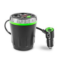 Wholesale Cup Holder Car Charger Dual Cigarette Lighter USB Ports Charger Car MP3 Player