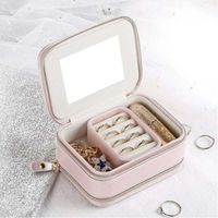 Wholesale Jewelry Box Display Travel Case Ring Cabinet Armoire Portable Organizer Storage Pouches Bags