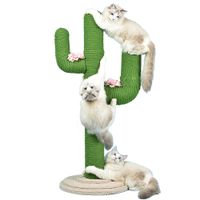 Wholesale Cat Toys Cactus Tree Frame for Cats Sisal Scratcher Climbing Column Scratching Post Boar Nail Scraper Grinder Furniture