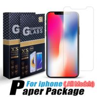 Wholesale Screen Protector Mobile Phone H Transparent Tempered Glass For iPhone mini Pro Max X XR XS Plus Samsung S21 A32 A42 A52 A72 G G A51 A71 A02S With Retail Box