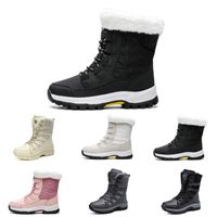 Wholesale Discount winter boots men shoes women pink outdoor snow warm plush boot fashion breathable mens womens trainers sports sneakers