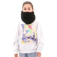 Wholesale Kids Small Scarves Baby Girls Autumn and winter soft plush Bib children s warm skin scarf