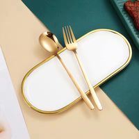 Wholesale Portable Tableware Set Cutlery Case Piece Including Spoon Fork Case Stainless Steel