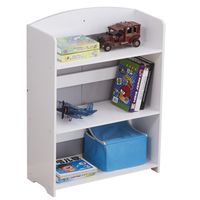 Wholesale US stock Wooden Tier Storage Rack Holders Unit Display Standing Bathroom Shelf Bookshelf Bookcase White safe durable