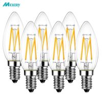 Wholesale E14 LED Candelabra Light Bulb W Lamp Filament W Replacement K Warm Cold White Matt lm Antique Candle Shape Pack H0917