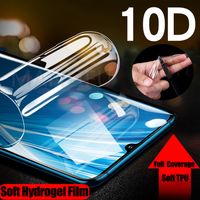 Wholesale 10D Silicone Soft Hydrogel Sticker Film For LG Velvet G6 G7 G8 ThinQ Q7 Q6 Plus V20 V30 V40 V50 K12 TPU Front Screen Protectors
