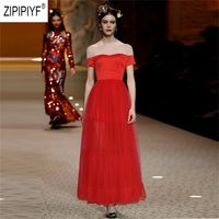 Wholesale Sexy Fashion Women Dresses Off The Shoulder Boat Neck Short Sleeve Backless Ball Gown Long Bridemaid Chic Z1718