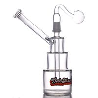 Wholesale Mini Dab Rigs Colorful Thick Glass Bong Hitman Birthday Cake oil rig Concentrated Vapor glass bong water pipes With mm Joint