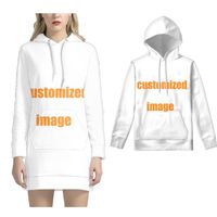 Wholesale Women s Hoodies Sweatshirts Customized Pullover Dress With Pocket Mom And Me Outfits Long Sleeve Drawstring Custom Family Clothing