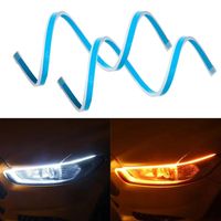 Wholesale Emergency Lights LED DRL Car Daytime Running Light Flexible Strip For Mitsubishi ASX Outlander Pajero KIA RIO Focus IX35 Solari